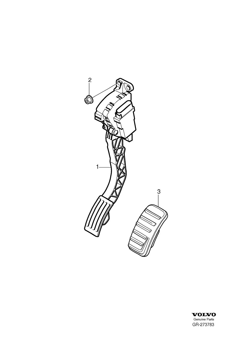 Diagram Accelerator pedal control for your 2004 Volvo S40   