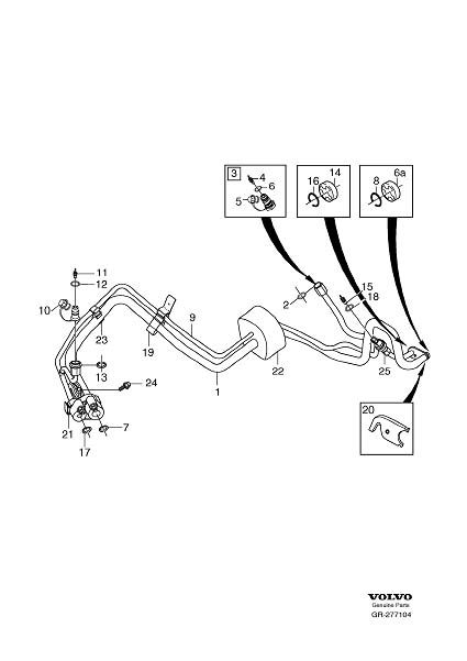 Diagram Delivery line for your 2010 Volvo XC60  3.0l 6 cylinder Turbo 