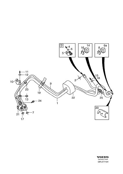 Diagram Delivery line for your 2010 Volvo XC60   