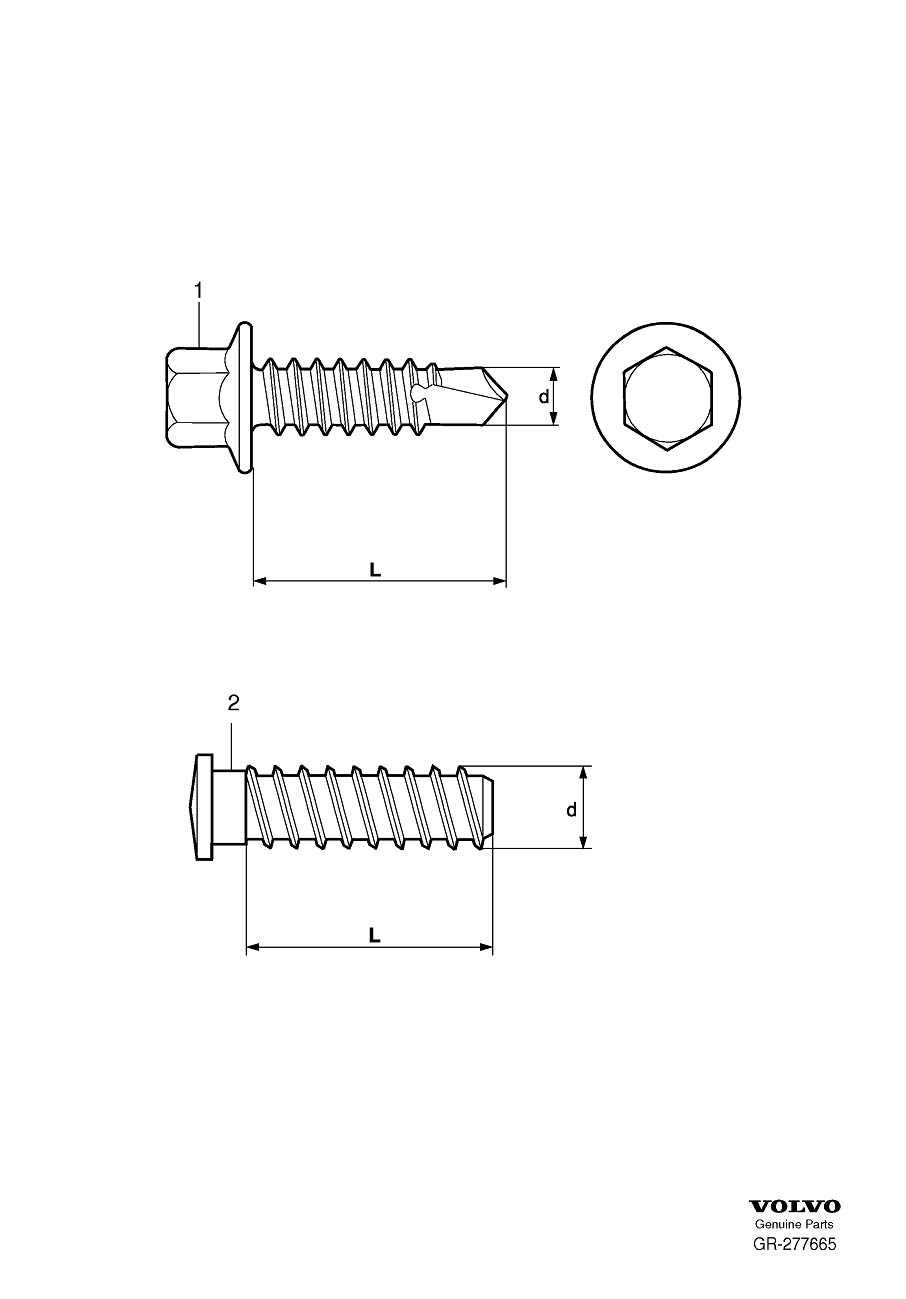 Diagram Standard screws, body for your 2007 Volvo S60   