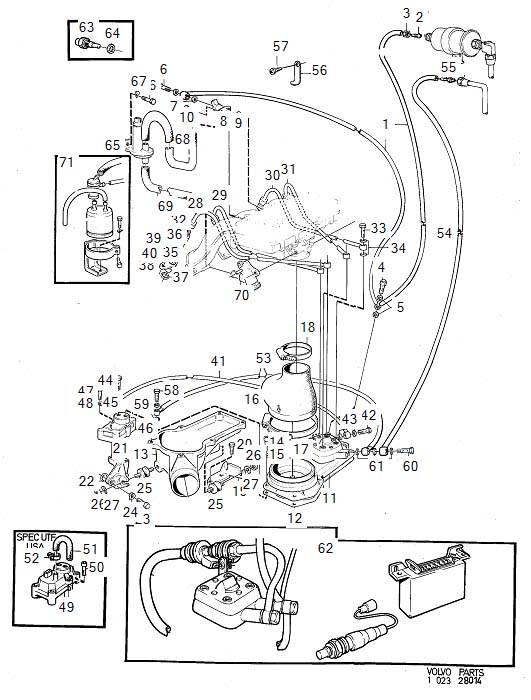 Diagram Fuel system for your 2014 Volvo XC60   