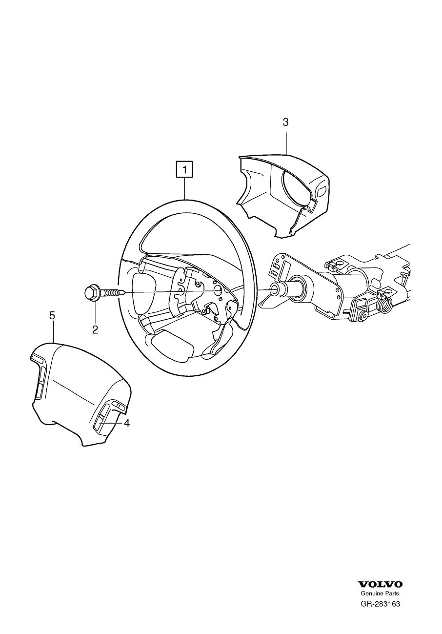 Diagram Steering wheel for your 2019 Volvo V60 Cross Country   