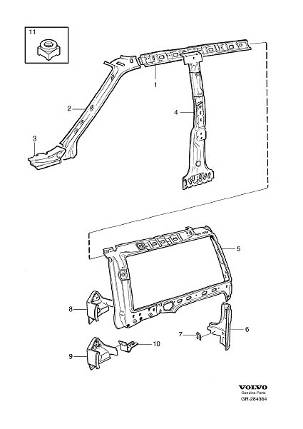 Full size assembly image of Body side (1/6)