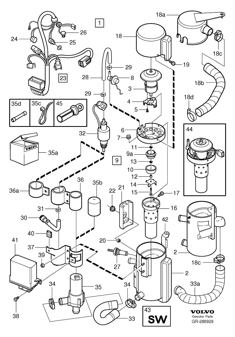 Diagram Parking heater for your 2021 Volvo S60   