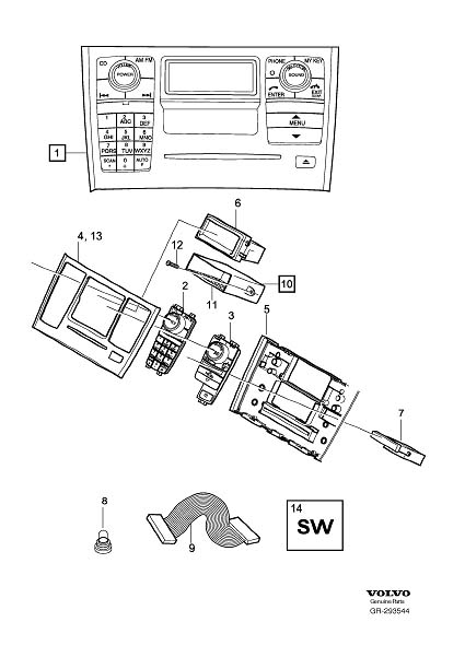 Diagram Infotainment control module (icm) for your 2008 Volvo S60   