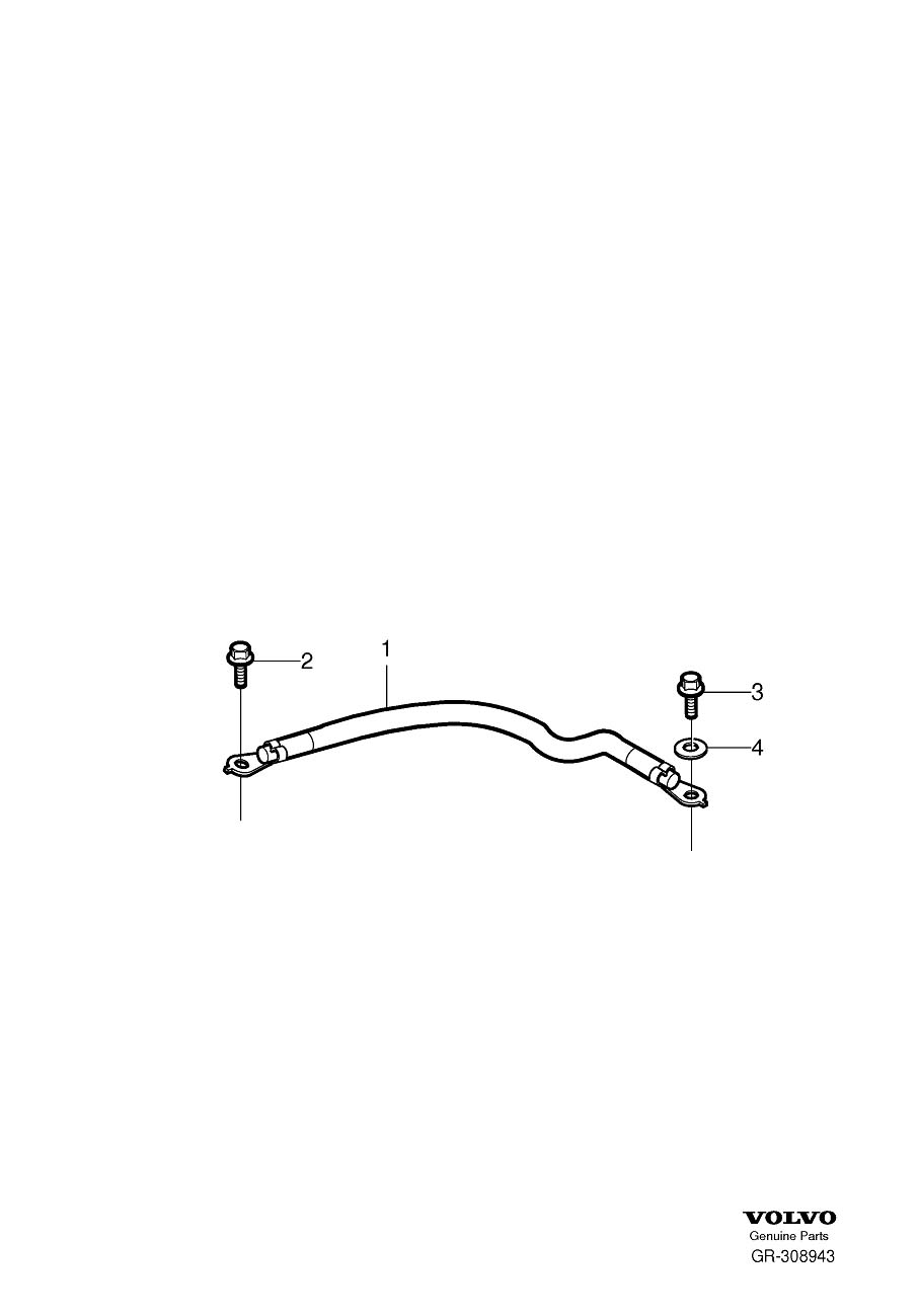 Diagram Ground lead, ground lead engine compartment, ground cable for your 2024 Volvo XC60   