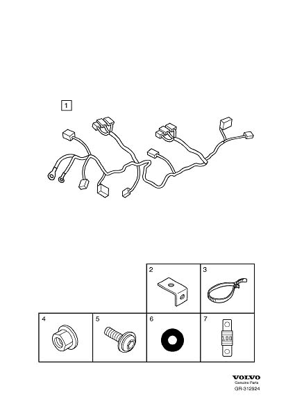 Diagram Cable harness rear seat for your 2019 Volvo XC60   