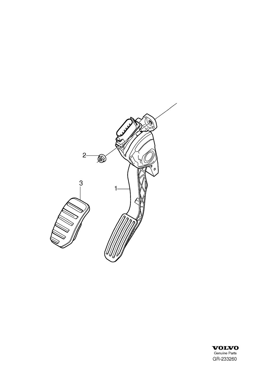 Diagram Accelerator pedal control for your 2023 Volvo XC60   