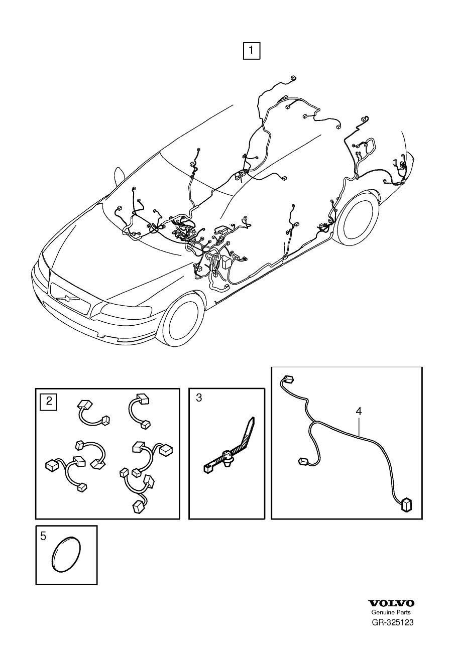 Diagram Cable harness, coupe for your 2007 Volvo S60   