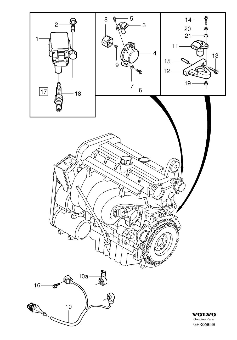 Diagram Ignition system for your Volvo V70  