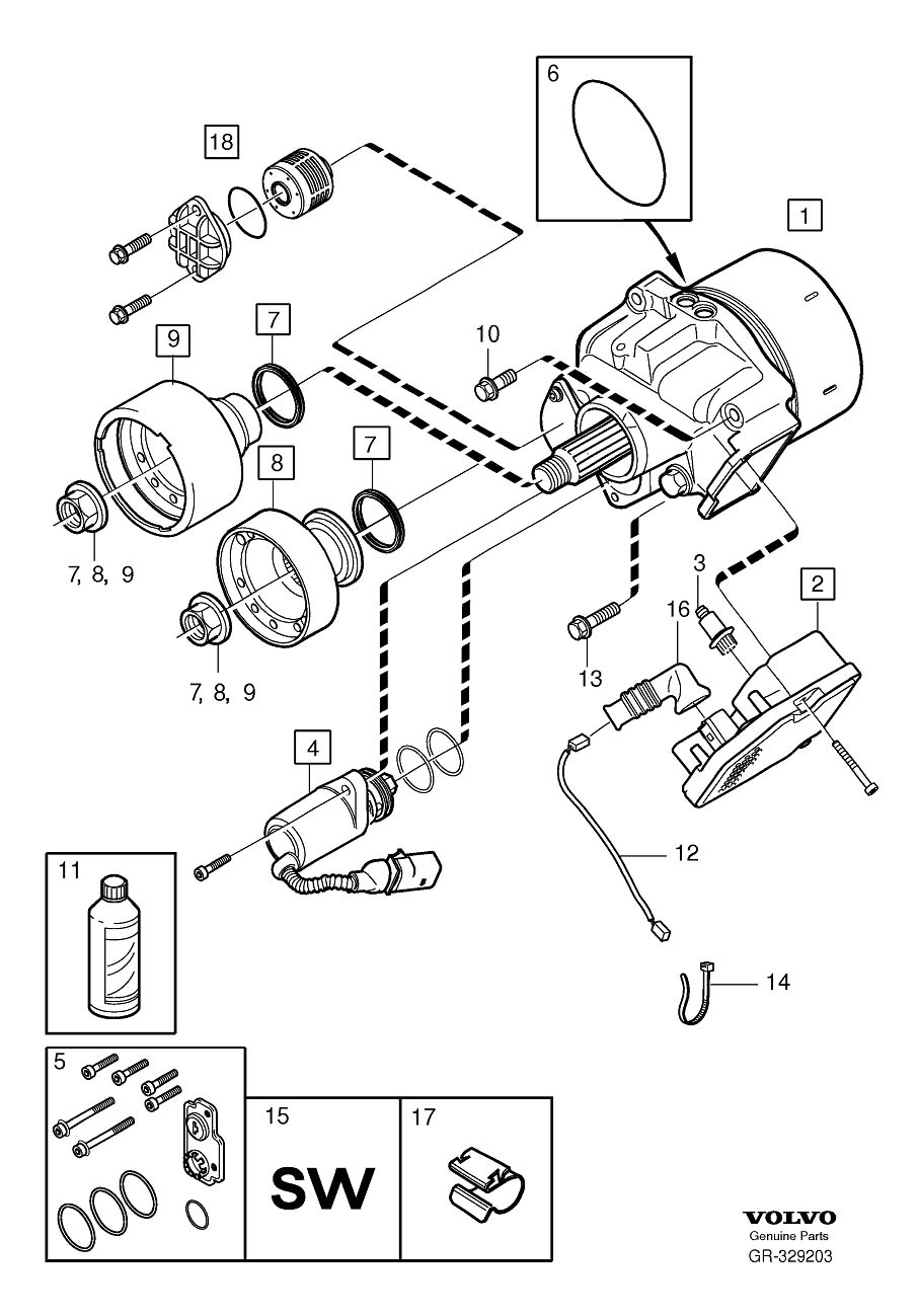 Diagram Active on demand coupling, aoc for your 2003 Volvo S60   