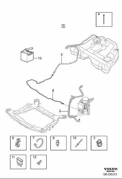 Diagram Parking heater for your 1999 Volvo V70   