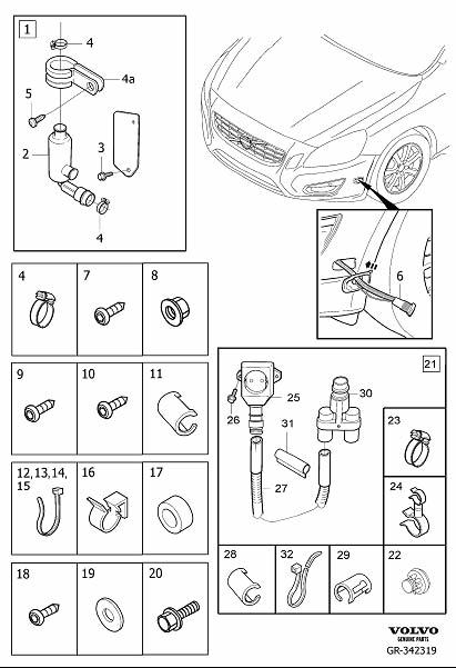 Diagram Auxiliary heater, electric for your 2012 Volvo S60  3.0l 6 cylinder Turbo 
