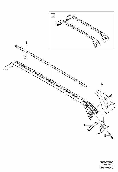 Diagram Load retainer for your 2024 Volvo XC60   