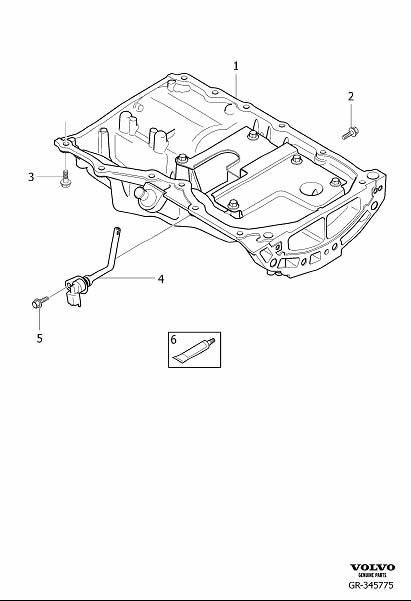 Diagram Sump, Oil pan for your 2023 Volvo V60   