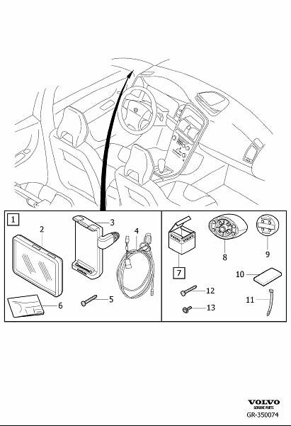 Diagram Portable gps for your 2021 Volvo XC60   