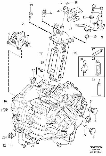Diagram Gearbox, manual for your 2020 Volvo XC60   