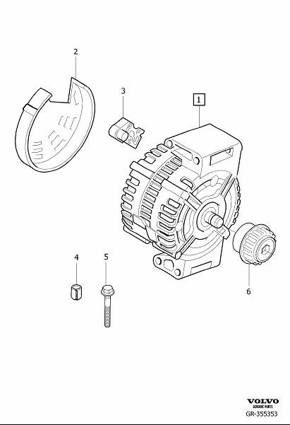 Diagram Alternator, generator (ac) for your 2013 Volvo S80   
