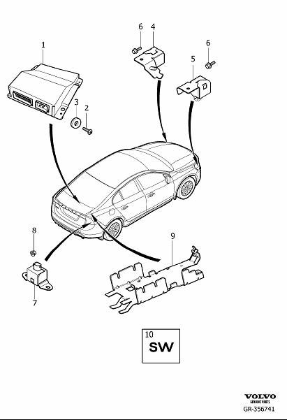 Diagram Active chassis for your 2021 Volvo XC60   