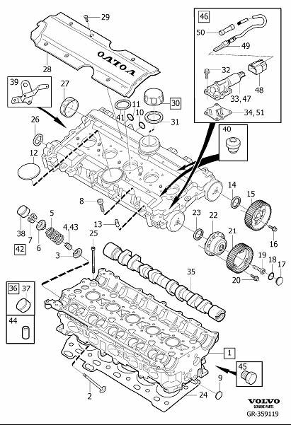 Diagram Cylinder head for your 2020 Volvo XC60   