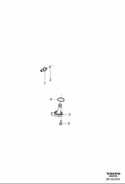 Diagram Sensor for indicator and warning systems for your Volvo XC60  