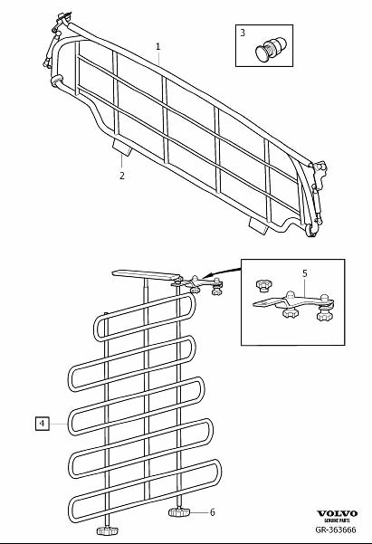 Diagram Protecting grating for your Volvo XC60  