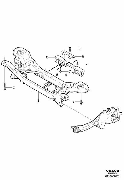Diagram Subframe for your 2021 Volvo XC60   
