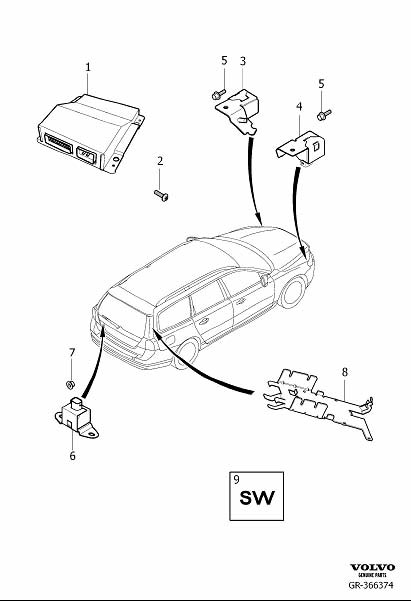 Diagram Active chassis for your 2022 Volvo XC60   