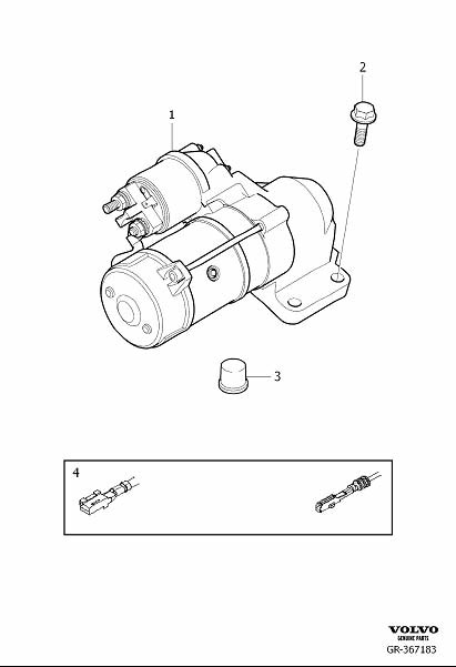 Full size assembly image of Starter motor (1/6)