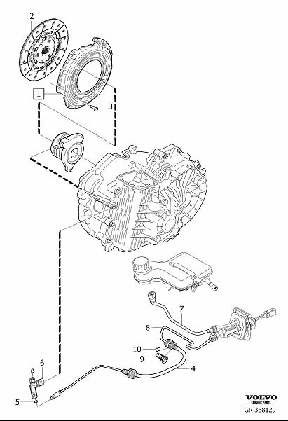 Diagram Mechanical clutch for your Volvo S40  