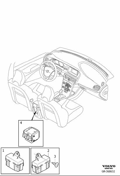 Diagram Switch seat heater for your Volvo