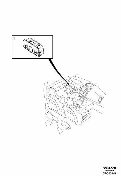 Diagram Light switch headlamp for your Volvo XC70  