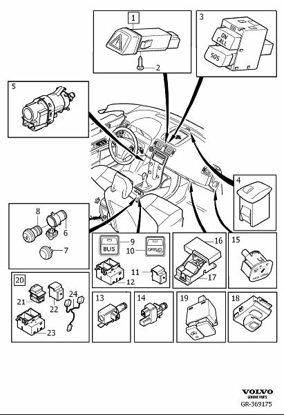 Diagram Switch other for your 2000 Volvo S40   