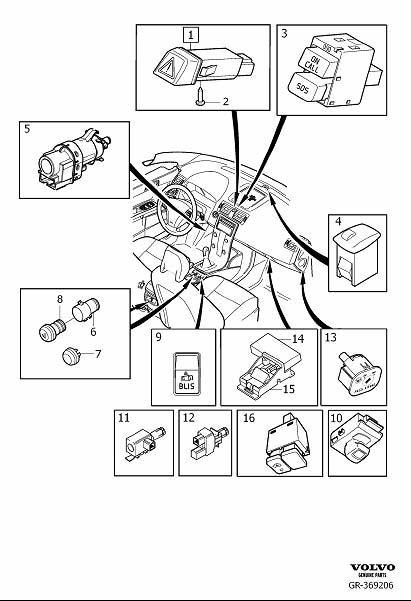 Diagram Switch other for your 2007 Volvo C30   