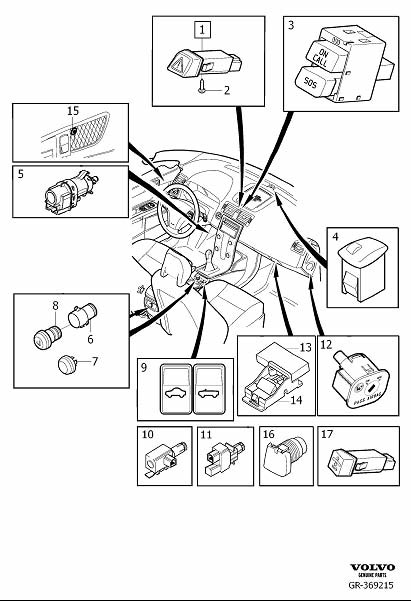 Diagram Switch other for your 2000 Volvo S40   