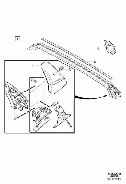 Diagram Load retainer for your 2020 Volvo XC60   
