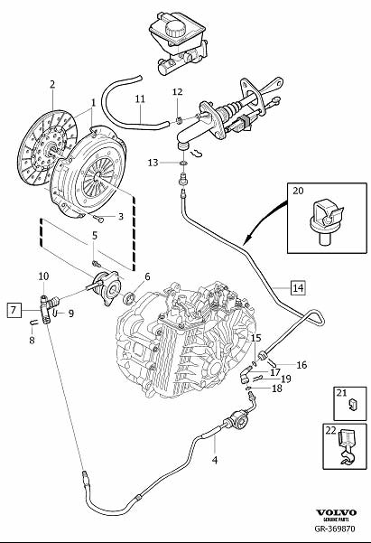 Diagram Mechanical clutch for your 2000 Volvo V70   
