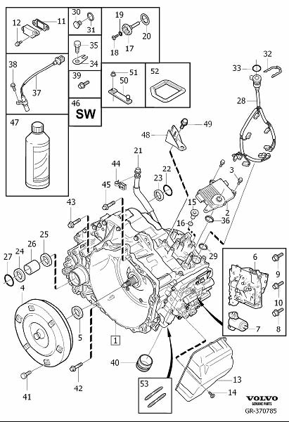 Diagram Automatic transmission for your 2023 Volvo S60   