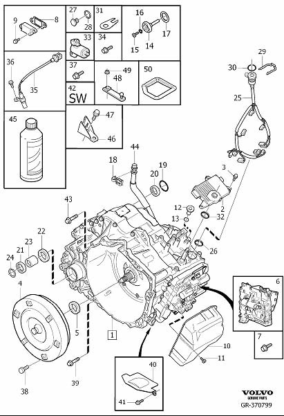 Diagram Automatic transmission for your 2021 Volvo XC60   