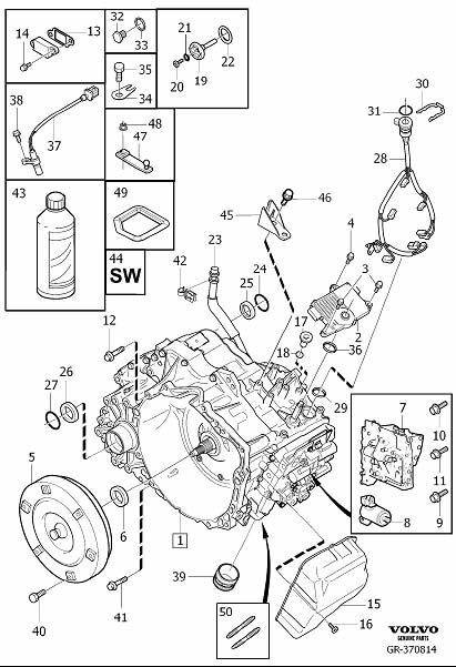 Diagram Automatic transmission for your 2024 Volvo V60 Cross Country   