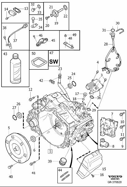 Diagram Automatic transmission for your Volvo