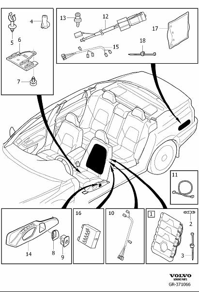 Diagram Front seat with massage function for your 2005 Volvo V70   