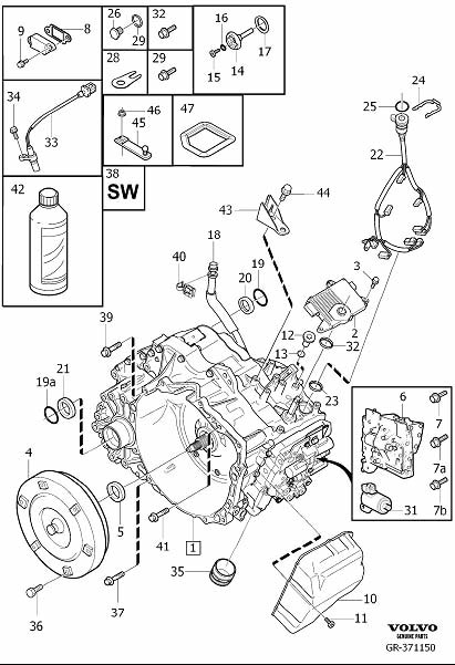 Diagram Automatic transmission for your 2018 Volvo XC60   