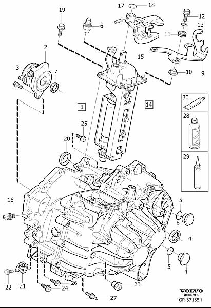 Diagram Gearbox, manual for your Volvo S60 Cross Country  