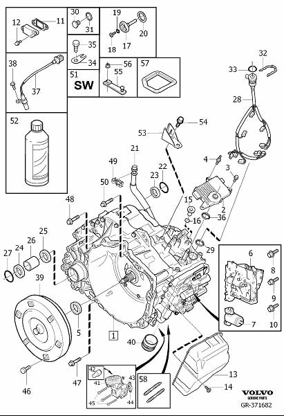 Diagram Automatic transmission for your 2019 Volvo XC60   
