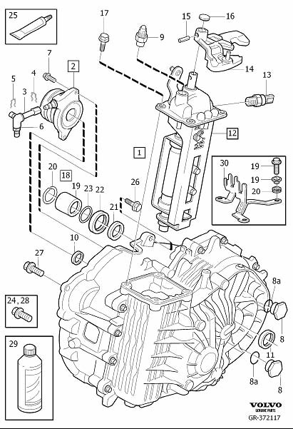 Diagram Gearbox, manual for your 2009 Volvo XC60   