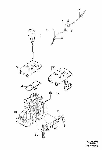 Diagram Gear selector passenger compartment for your 2023 Volvo XC60   