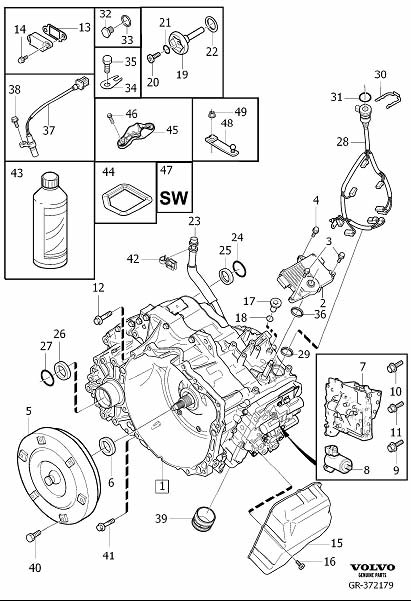 Diagram Automatic transmission for your 2008 Volvo S60   