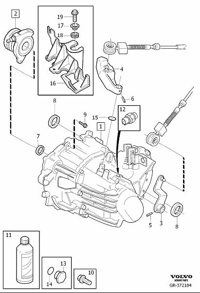 Diagram Gearbox, manual for your Volvo