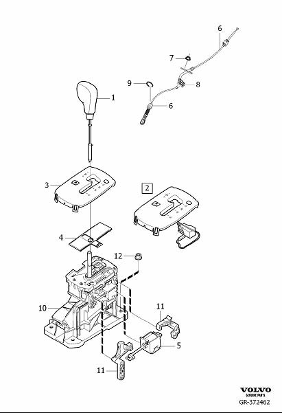 Diagram Gear selector passenger compartment for your 2024 Volvo XC60   